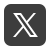X (formerly Twitter) icon